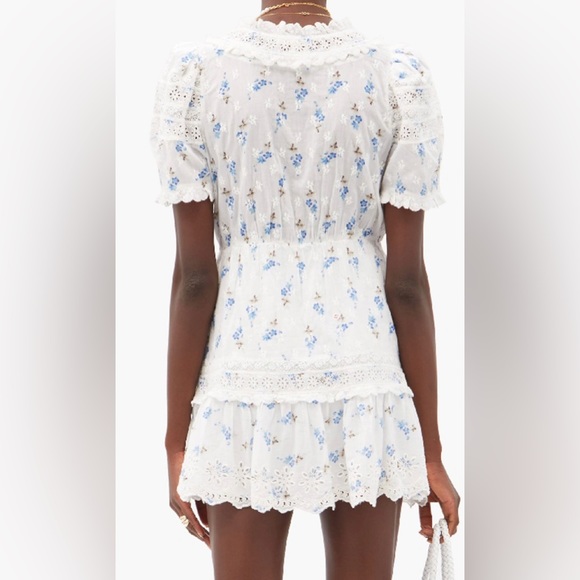 LOVESHACKFANCY
Belen V-Neck Floral-Print Cotton-Voile Wrap Dress - White Multi - Picture 2 of 5